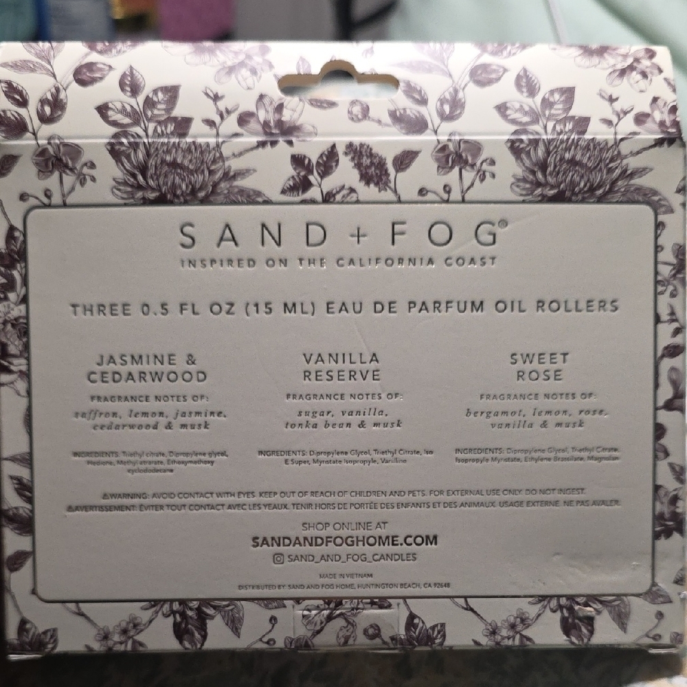 SAND + FOG Eau De Parfum Oil Trio Set - Picture 2 of 2